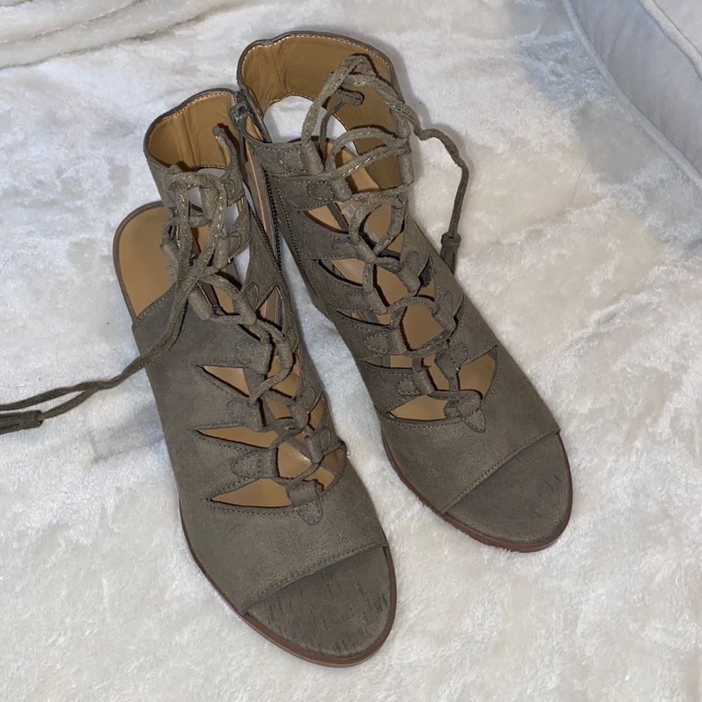 Cute lace up heels